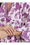 Women Purple Floral Print A-Line Jalabiya - 4