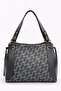 Silver Polo Women's Bag Monogram Patterned Gray Anthracite 1044 - 3
