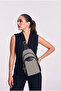 Silver Polo Bodybag Women's Bag Labyrinth Patterned Black-White 959 - 4