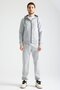 Gray Elite Class Men's Tracksuit Set Seasonal Hooded Cuffed Comfortable Fit - 3