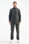 Anthracite Deluxe Winter Men's Tracksuit Set with Stitching Detail Regular Fit - 3