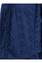 Women Navy Blue Top and Wide Leg Pants Co-Ords - 4