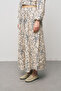 Women's Botanical Line Embroidered Bohemian Maxi Skirt