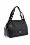 Silver Polo Women's Bag Monogram Patterned Black 1044 - 2