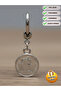 Unisex Steel Hoop Dangle Medallion Earrings Do Not Rust or Tarnish - 3
