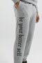 Better Self Men's Relaxed Fit and Elastic Cuff Sweatpants Gray - 4