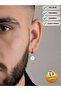 Unisex Steel Hoop Dangle Medallion Earrings Do Not Rust or Tarnish - 2
