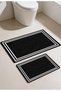 Punto White Striped Digital Printing Non-Slip Double Bath Mat Set 40X60 60X100 - 3