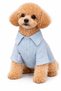 Small Breed 100% Cotton Muslin Light Blue Dog Shirt Dog Apparel (1-10kg) - 5