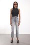 Gray High Waist Belted Boyfit Jean 2004 - 3