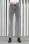 Selene Smoked High Waist Stretch Denim Fabric Flare Jeans - 2