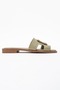 Harville Women's Genuine Leather Slippers Green - 2