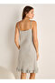 Set of 2 - Midi Slip Dress Strappy Ruffled Hem Cotton - 3