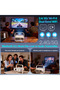 Smart Projector Native 1080P 4K Support 15000Lumens Android 12 WiFi 6 BT 5.2 Solution - 5
