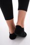 2 Pairs of Towel Booties Women's Socks, Breathable Cotton Soft Socks (Black) - 2