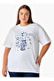 Relaxed Fit Cotton T-Shirt with Vase Print and Embroidery