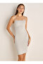 Midi Slip Dress Strappy Ribbed Seamless
