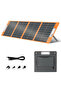 18V/100W Foldable Solar Panel, Portable Solar Charger with DC Output