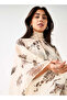 A-line Midi Dress with Cape - 4