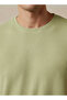 Men Regular Fit Crew Neck Short Sleeve Ribbed T-shirt - 4