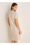 Printed Sleepshirt with Short Sleeves - 3