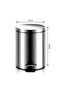Stainless Steel Foot Pedal Trash Can with Lid 3L - 3