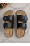 Comfort Ultra Women's Leather Insole with Two Buckles Adjustable Comfort Sole Slippers - 3