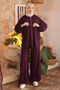 Plum Stone Tunic and Trousers Modal Set - 2