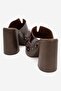 Derek Women's Genuine Leather Clogs Slippers Brown - 3