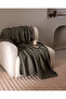 Caureo Jacquard Cotton Tv Blanket - Khaki/Mink