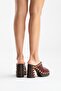 Donovan Women's Genuine Leather Clogs Slippers Claret Red - 8