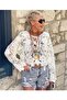 Süzene Knitted Patterned Knitwear Long-Sleeved Crop