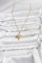 Gold Color Zircon Stone Pole Star Model Women's Necklace - Ebj260130W39340 - 3