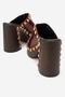 Donovan Women's Genuine Leather Clogs Slippers Claret Red - 3