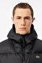 Men's Water-Repellent Puffer Vest Kaz Down-Filled Fixed Hooded Suiting Vest Black - 3