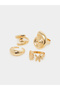 Pack of 8 - Gold Statement Rings - 3