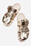 Jilda Women's Genuine Leather Slippers Gold - 4