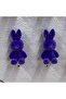 Plush Rabbit Velvet Children's Teen Earrings - 2