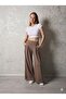 Women's pleated palazzo pants with hidden pockets - 3