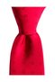 Minimal Square Patterned Red Satin Silk Tie – 7.5 cm Width - 5