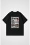 -Erkrk Printed Short Sleeve Oversized T-Shirt Cotton - 2