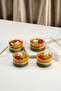 Set of 4 Borosilicate Glass Dessert Breakfast Magnolia Ice Cream Snack Bowls - Presentation Bowl - 5