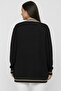 Women's Button-Front Double-Pocket Striped Plus Size Knitwear Cardigan - 4