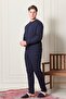 2 İplik Karyoka Stitched Men's Cotton Comfortable Pajama Set - 3