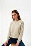 Regular Organic Cotton Beige Women's Sweatshirt