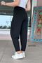 High Waist Balloon Cut Crepe Trousers 6Y010 - 5