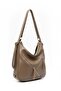 Soft Faux Leather Large Size Backpack and Shoulder Bag