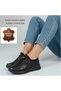 Orthopedic 100% Genuine Leather Smart Slip on Lace up Women's Casual Shoes Casual Shoes