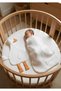 Organic 4 Layer Muslin Zippered Swaddle & Duck Sleeping Companion Set – Newborn Sleeping Bag and Companion