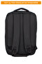 Black Laptop Backpack 15.6 Inch School Office Business Casual Lightweight Orthopedic Waterproof Fabric - 6